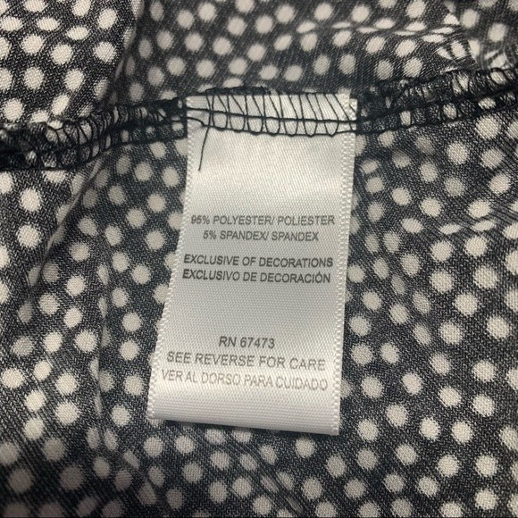 Gabby Skye black and white dots midi dress size 1X - Picture 7 of 7